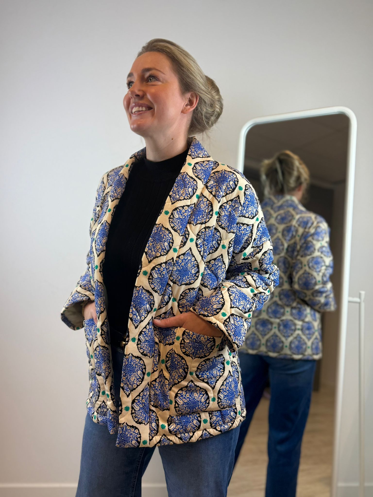 Isa gewatteerd jasje - Blauw 🪻