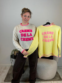 Jill - Trui geel 'creme de la creme'✨