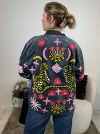 Juliëtte - handgemaakt fluwelen jasje panter 🐆