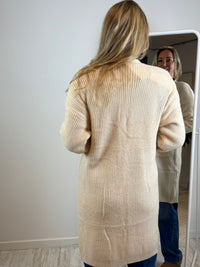 Bibi - lang vest beige