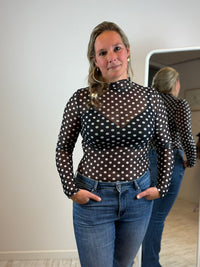 Pomme mesh top - Zwart 🖤