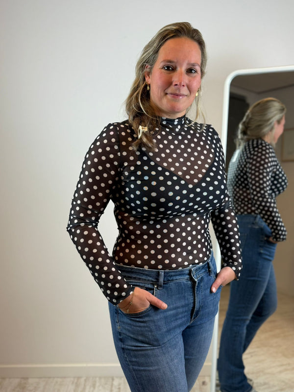 Pomme mesh top - Zwart 🖤