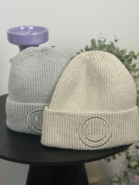 Muts smiley - Lichtgrijs ☺