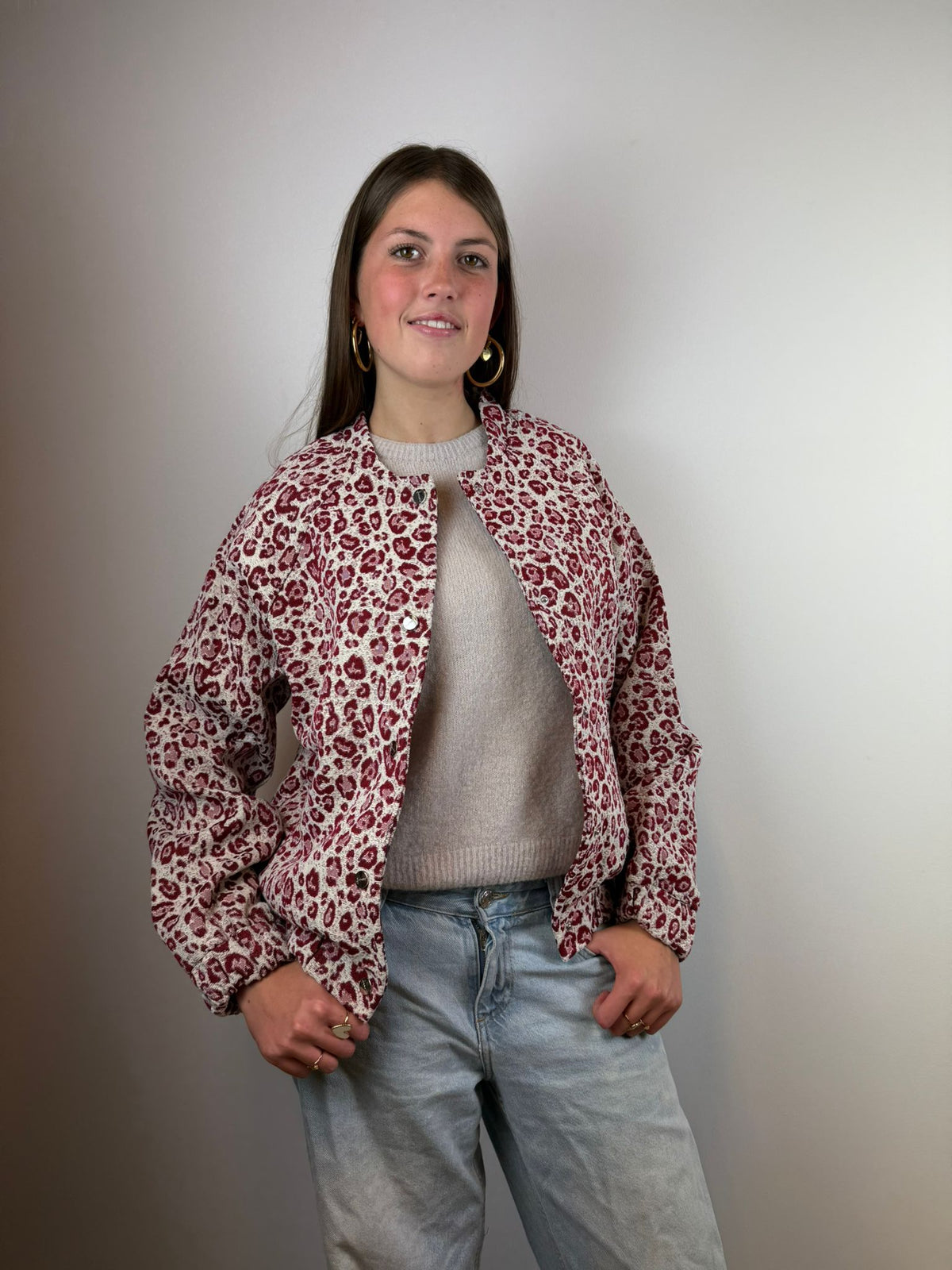 Elin bomberjack - Rood ❤️🐆