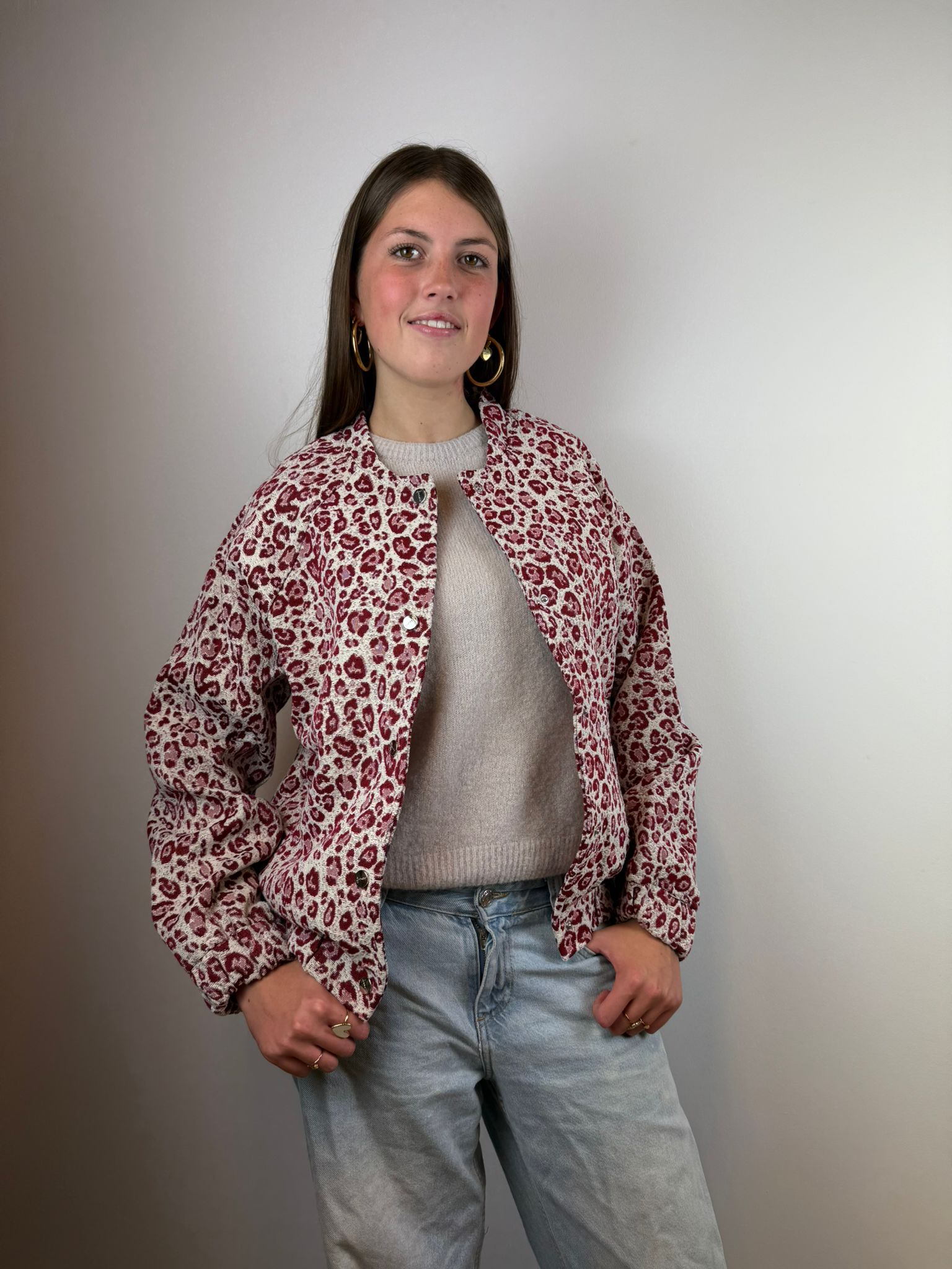 Elin bomberjack - Rood ❤️🐆