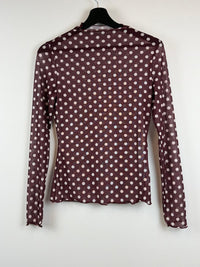 Pomme mesh top - Bordeaux ❤️