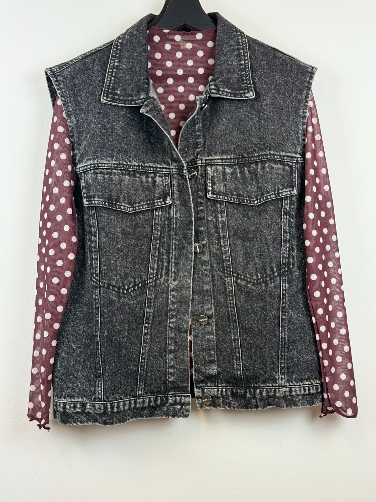 Pomme mesh top - Bordeaux ❤️