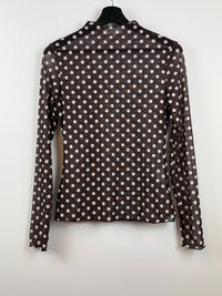 Pomme mesh top - Donkerbruin 🤎