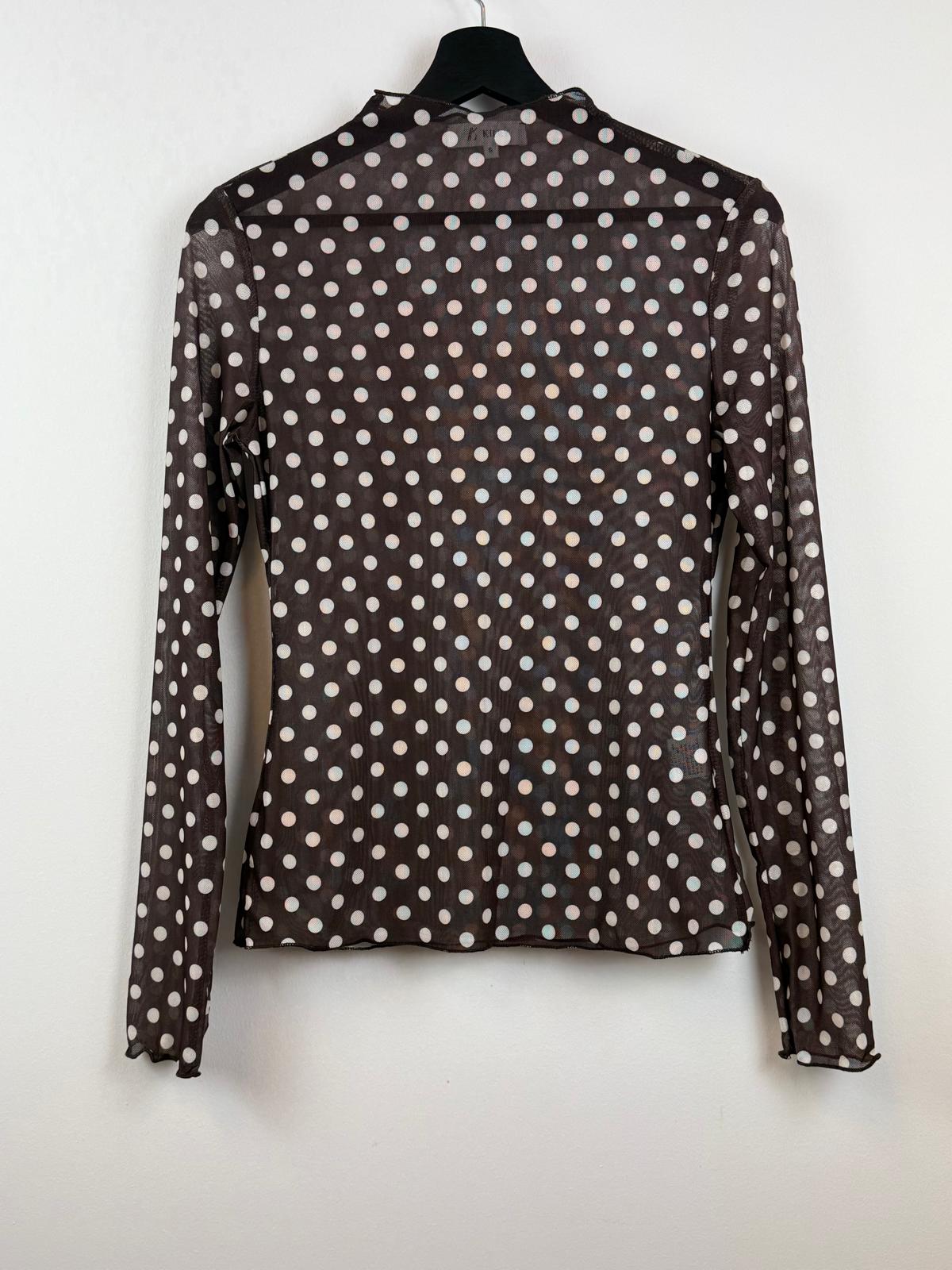 Pomme mesh top - Donkerbruin 🤎