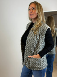 Fien gilet geruit - Groen 💚