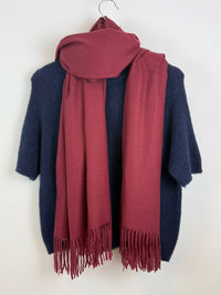 Kasjmier Sjaal Bordeaux