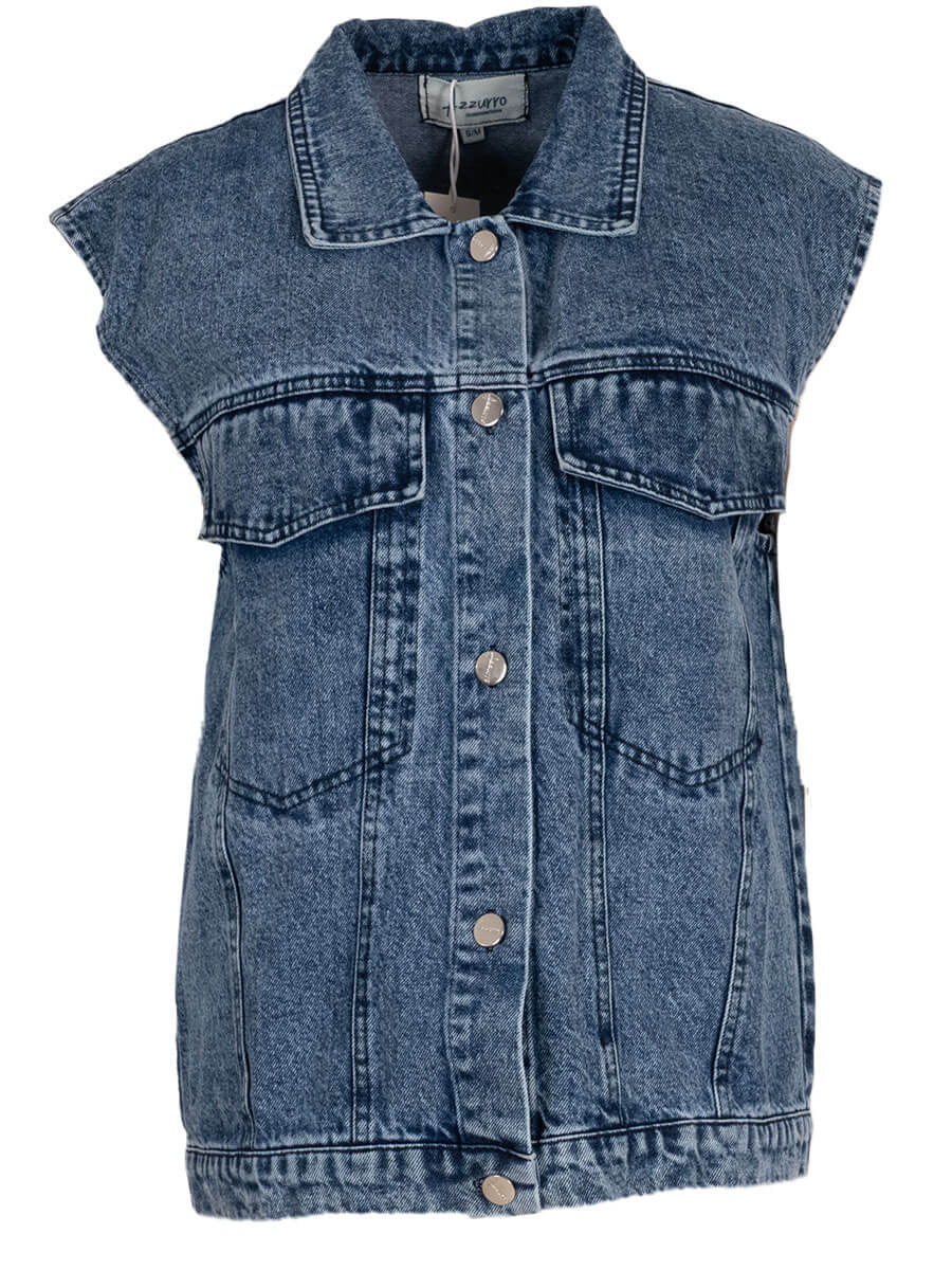 Saar denim gilet - Blauw 💙