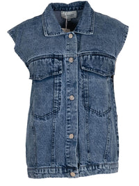 Saar denim gilet - Blauw 💙