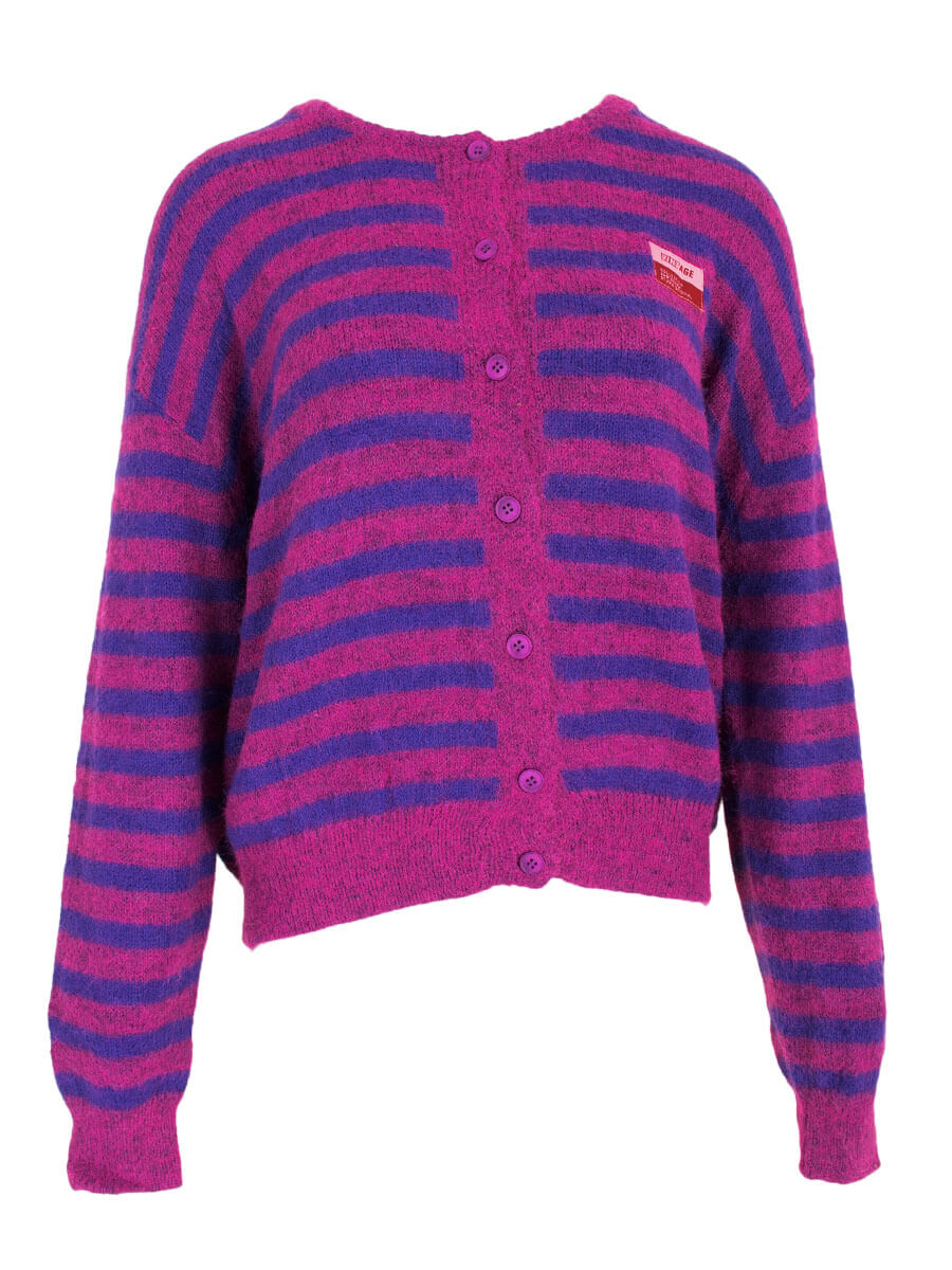 Jolijn streepjes vest - Roze-Paars 🩷💜