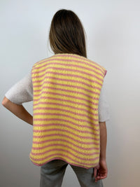 Loïs gilet - Geel-Roze 💛🩷☺