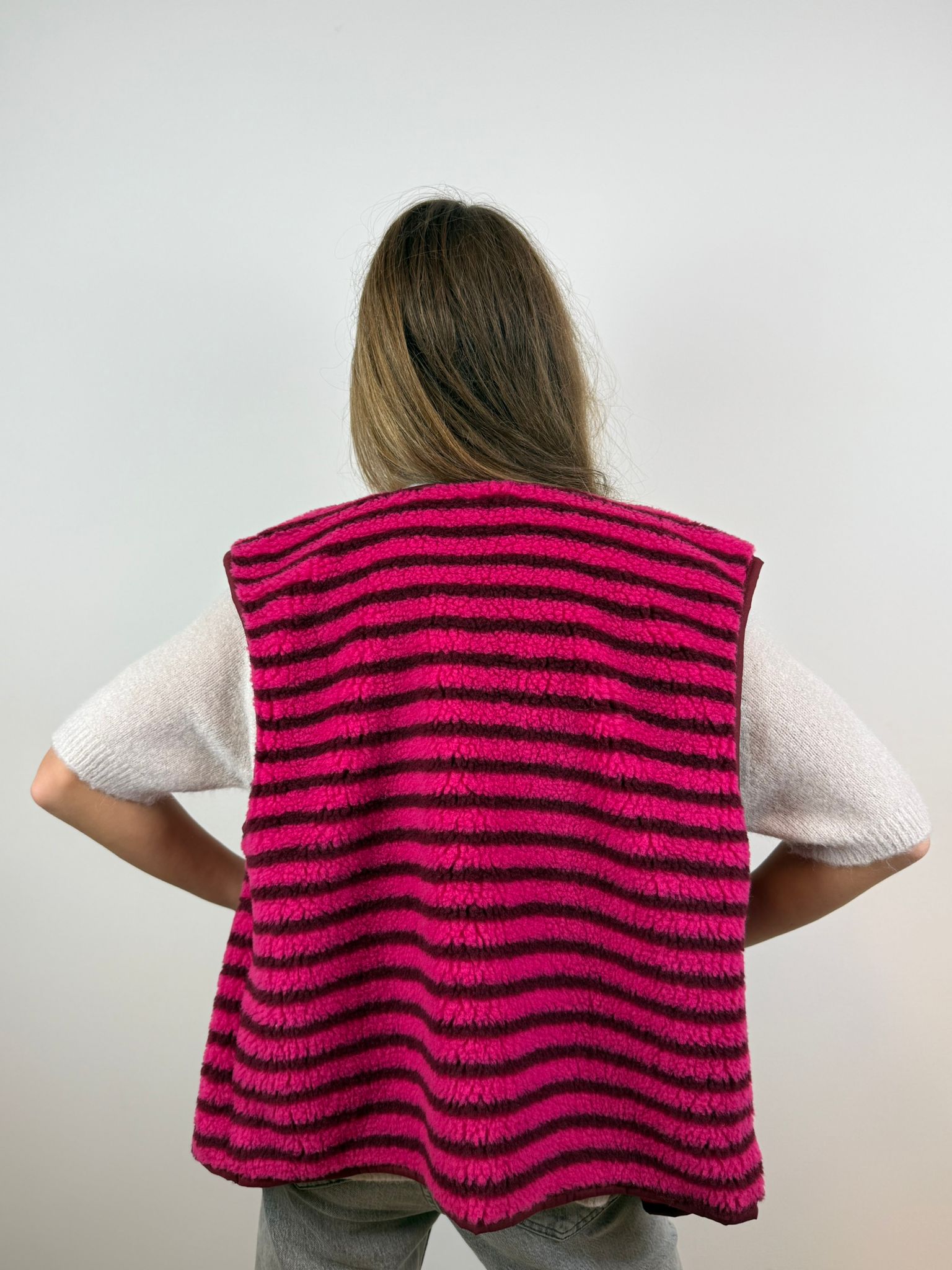 Loïs gilet - Fuchsia-Rood 🩷❤️☺