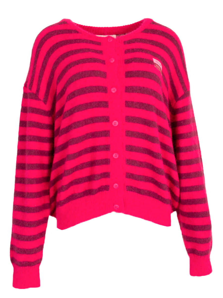Jolijn streepjes vest - Magenta-Rood 🩷❤️