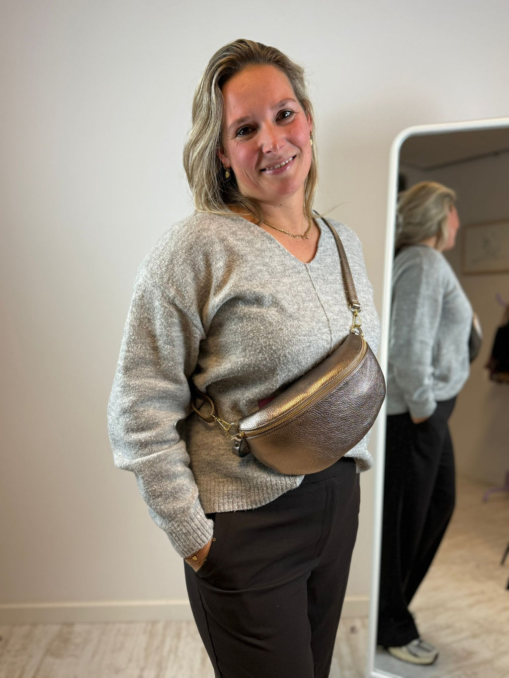 Zoey Heuptas/Crossbody - Metallic Brons 🥉