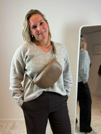 Zoey Heuptas/Crossbody - Donkertaupe 🤎