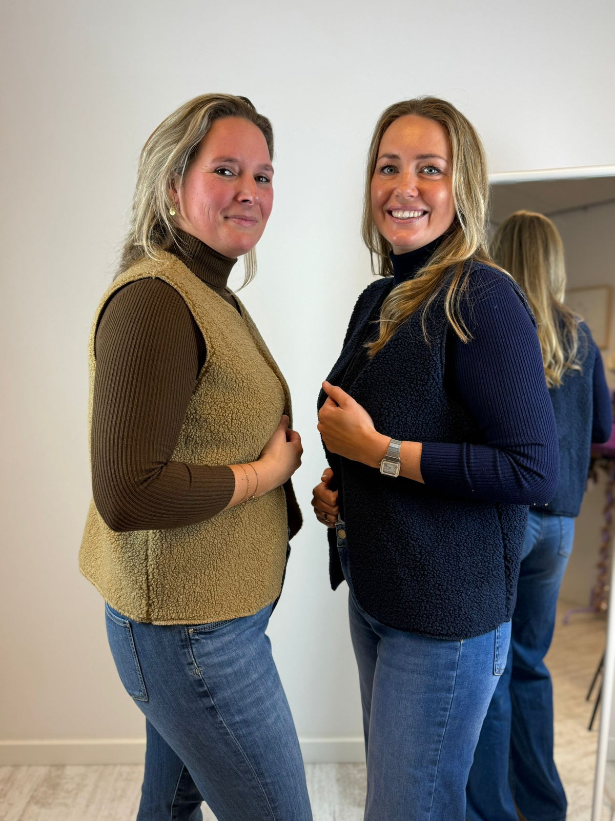 Lou teddy gilet - blauw 💙