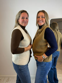 Lou teddy gilet - ecru 🤍