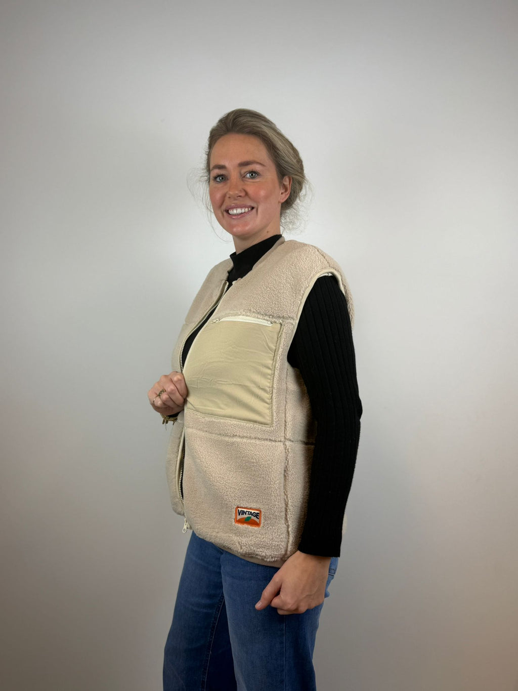 Suus teddy bodywarmer - Ecru 🤍