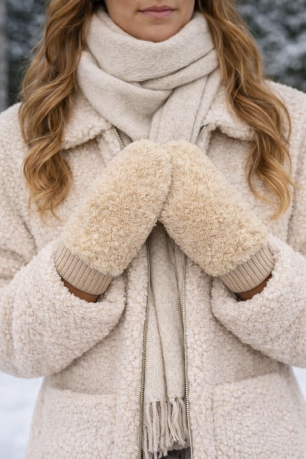 Fluffy wanten - Crème 🤍