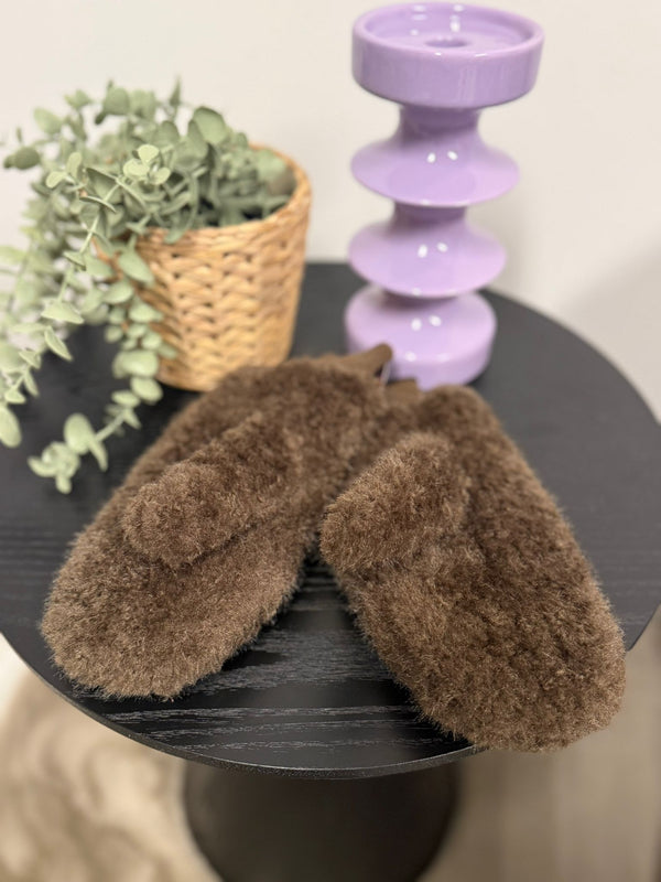 Fluffy wanten - Mokka 🤎