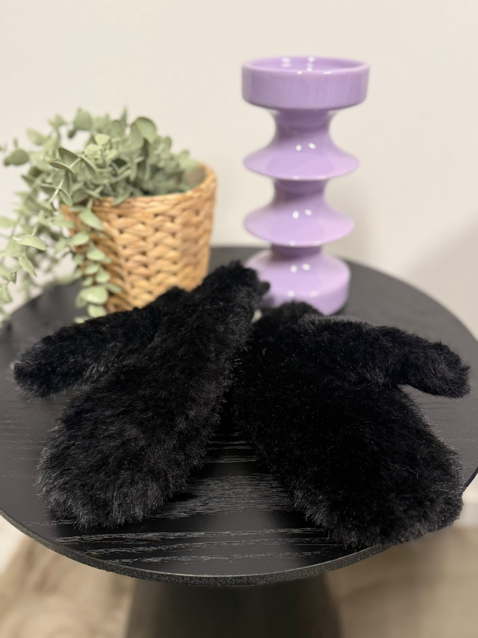 Fluffy wanten - Zwart 🖤